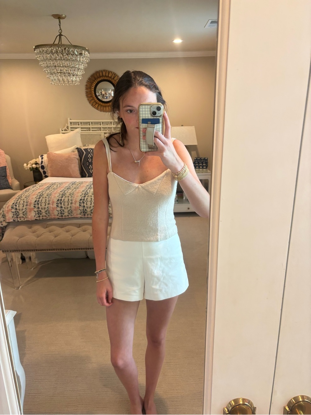 Gianni Bini Beige Knit Camisole Top